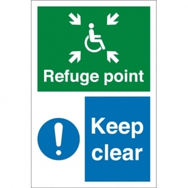 Refuge Point Keep Clear Signs
