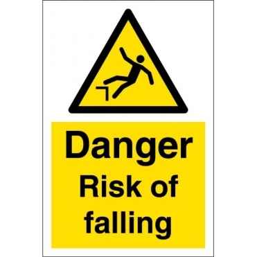 Size: 400mm x 600mm Drop Below Warning Signs