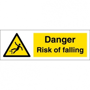 Size: 600mm x 200mm Drop Below Warning Signs
