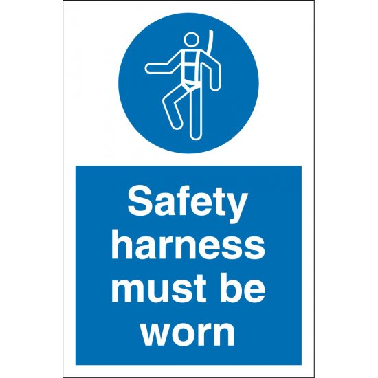 Safety Harness Must Be Worn Signs