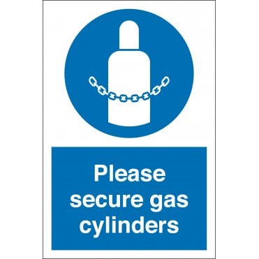 Secure Gas Cylinders Signs