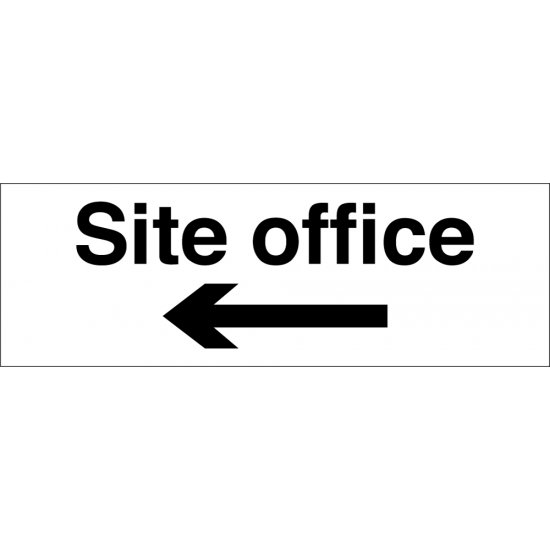Site Office Arrow Left Signs