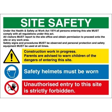 Site Safety Signs
