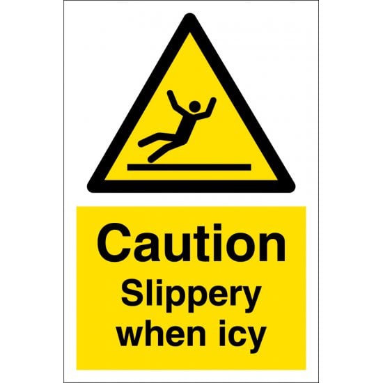 Slippery When Icy Signs