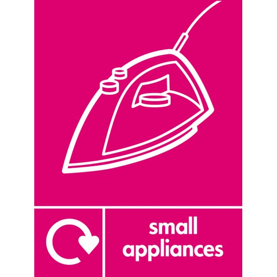 Small Appliances Recycling Signs