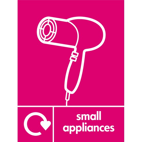 Small Appliances Waste Signs