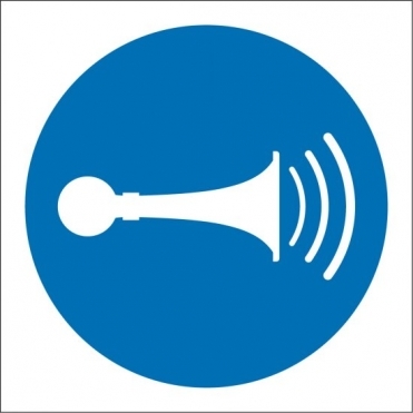 Sound Horn Safety Signs
