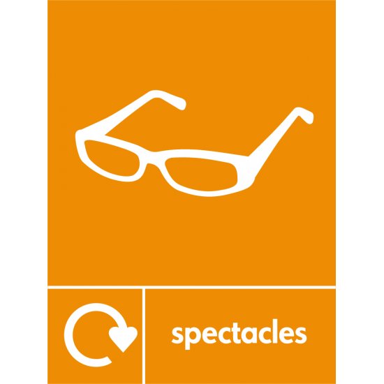 Spectacles Recycling Signs