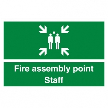 Material: 3mm Aluminium Composite Fire Assembly Point Signs