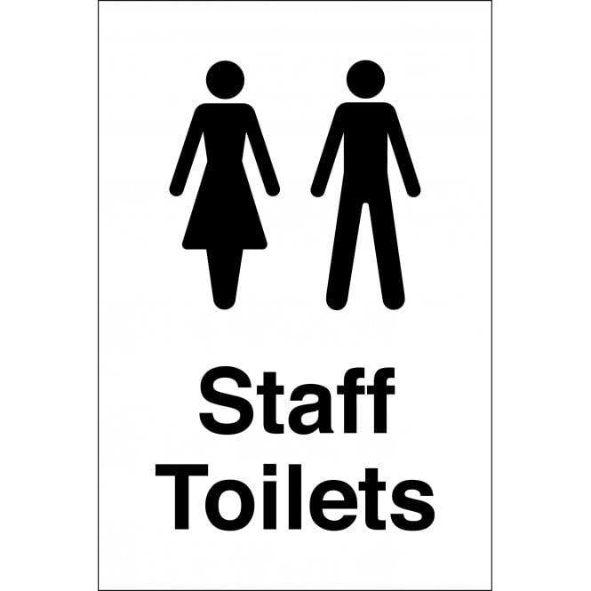 Staff Toilets Signs