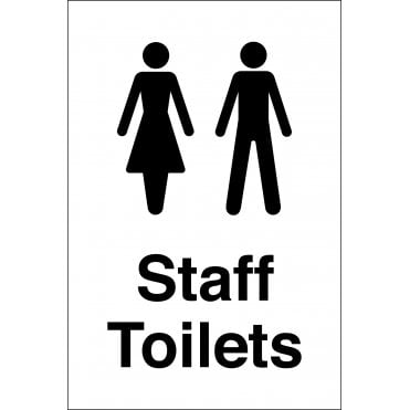 Staff Toilets Signs