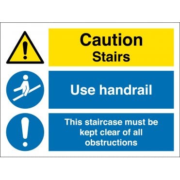 Material: 3mm Aluminium Composite Please Use Handrail Signs
