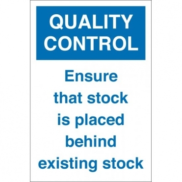 Stock Placed Behind Existing Stock Signs