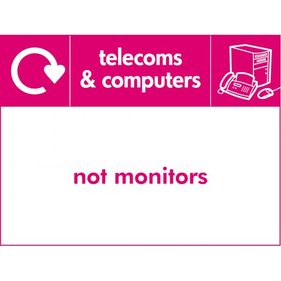 Telecoms And Computers Waste Recycling Signs