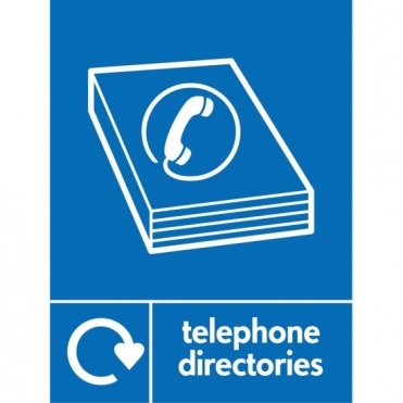 Telephone Directories Recycling Signs