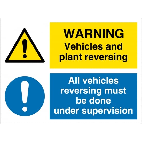 Vehicles And Plant Reversing Signs