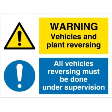 Vehicles And Plant Reversing Signs
