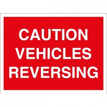 Vehicles Reversing Signs