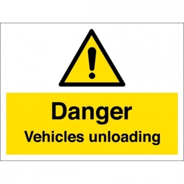 Vehicles Unloading Signs