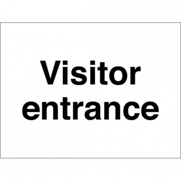 Visitor Entrance Sign