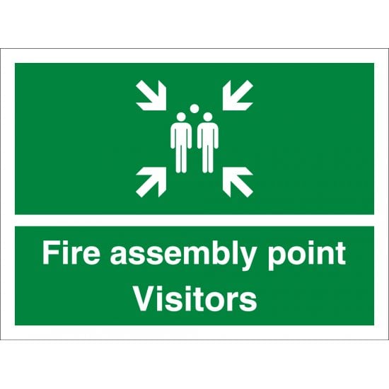 Visitors Fire Assembly Point Signs