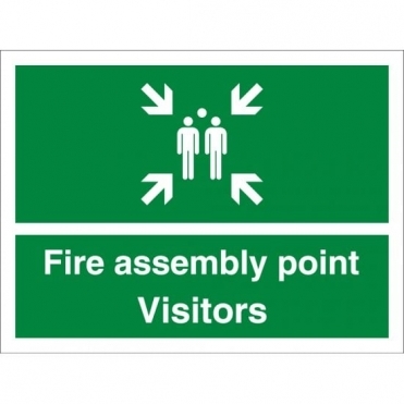 Visitors Fire Assembly Point Signs
