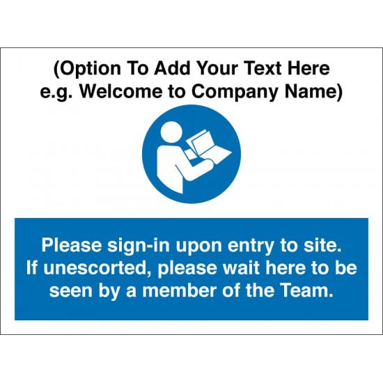 Visitors Sign In Signs