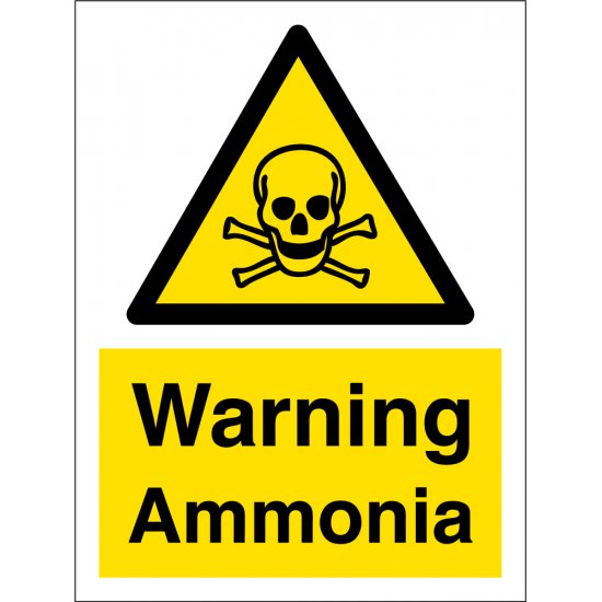 Warning Ammonia Signs