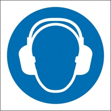 Wear Ear Protection Safety Signs