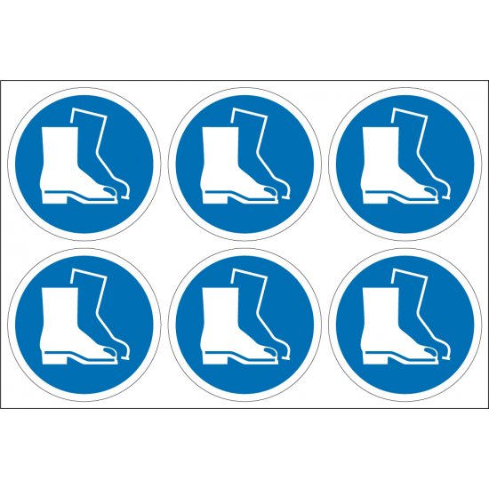 Wear Foot Protection Labels