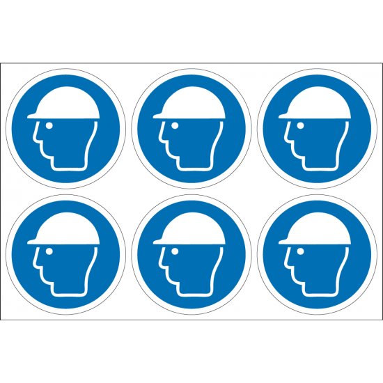 Wear Safety Helmet Labels