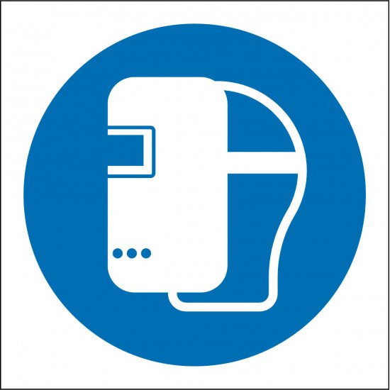Welding Mask Safety Signs