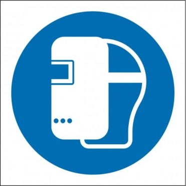 Welding Mask Safety Signs
