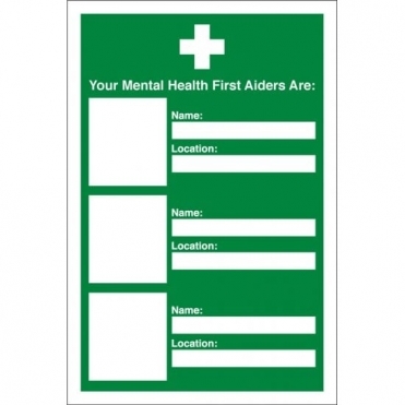 Your Mental Health First Aiders Are Signs